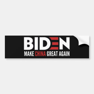 Pegatina Para Coche Biden hace grande a China de nuevo