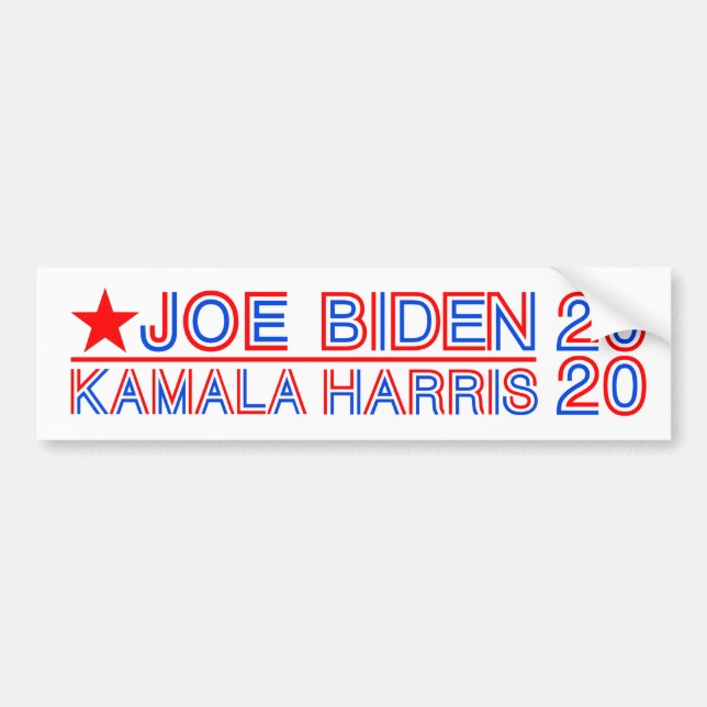 Pegatina Para Coche Biden, Harris 2020 (Frente)