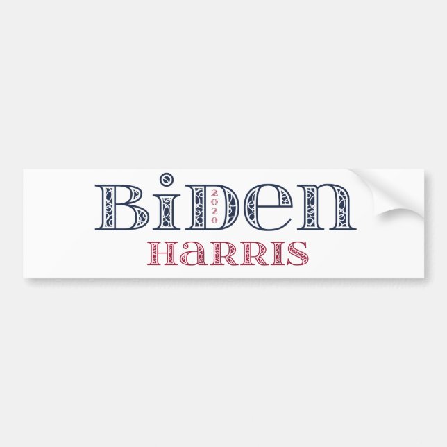 Pegatina Para Coche Biden & Harris 2020 (Frente)