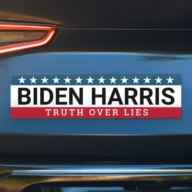Pegatina Para Coche Biden Harris 2020 2024 - La verdad sobre las menti (Biden Harris Bumper Sticker)