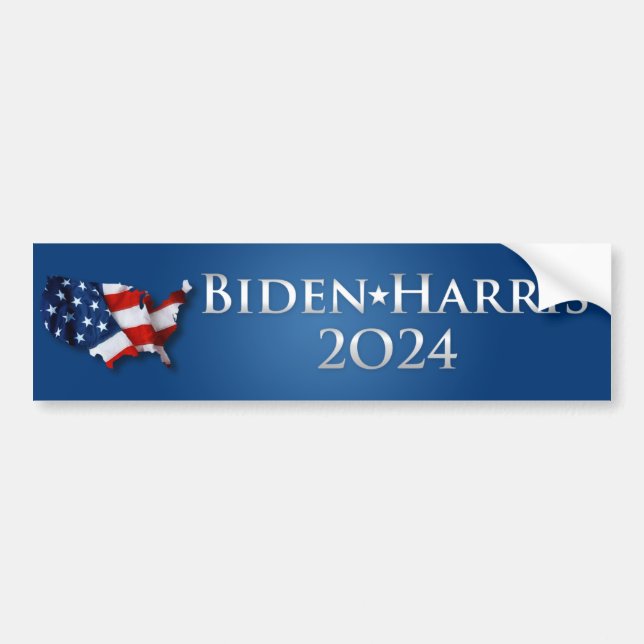 Pegatina Para Coche Biden Harris 2024 (Frente)