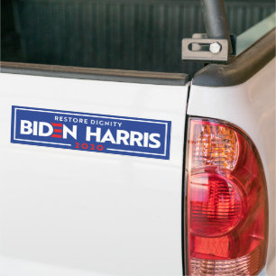 Pegatina Para Coche BIDEN HARRIS: Restaurando la dignidad
