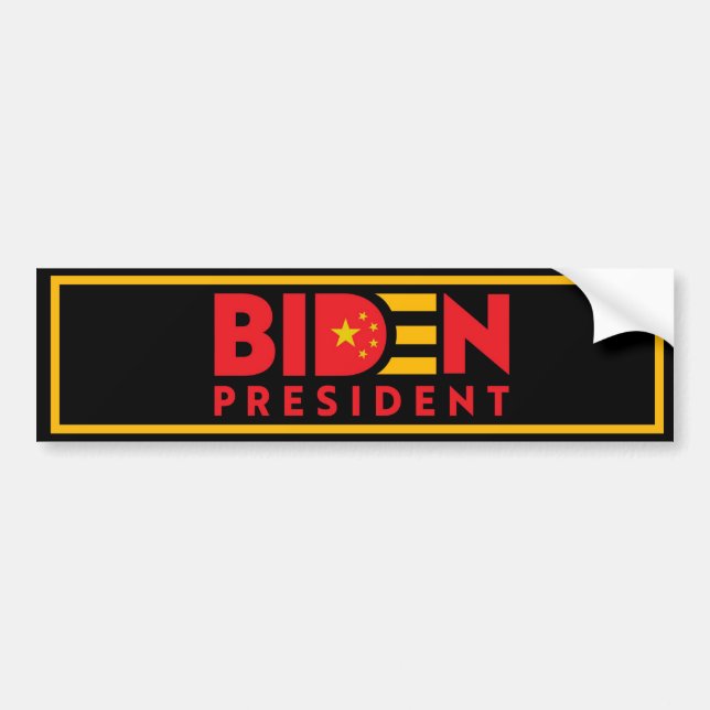 Pegatina Para Coche Biden para el presidente de China (Frente)