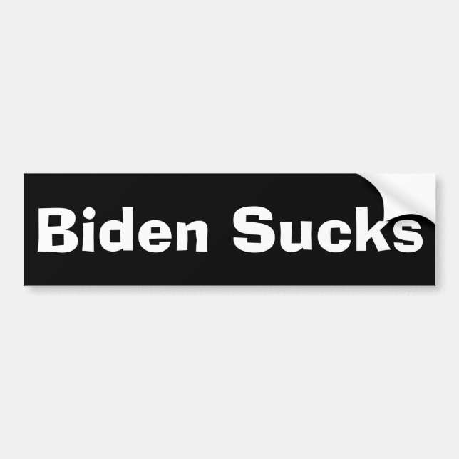 Pegatina Para Coche Biden Sucks (Frente)