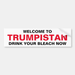 PEGATINA PARA COCHE BIENVENIDOS A TRUMPISTAN