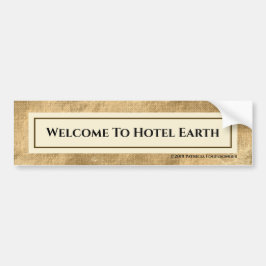 Pegatina Para Coche Bienvenidos Al Hotel Earth