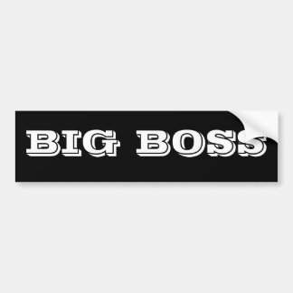 Pegatina Para Coche Big Boss bumpersticker