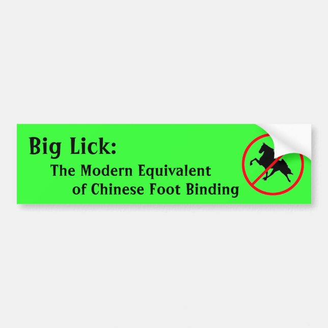 Pegatina Para Coche Big Lick: El equivalente moderno (Frente)