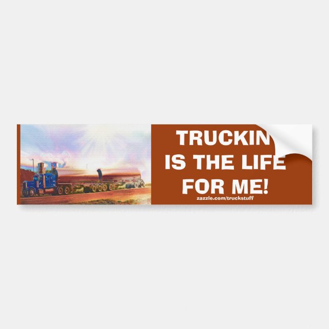 Pegatina Para Coche BIG RIG TRUCKERS Bumper Sticker (Frente)