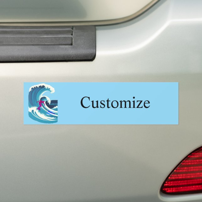 Pegatina Para Coche Big Wave Surfer Thunder_Cove (en coche)