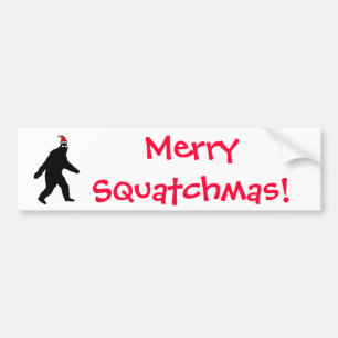 Pegatina Para Coche ¡Bigfoot feliz Squatchmas!