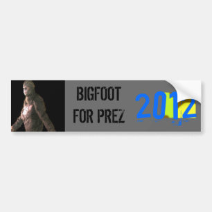 PEGATINA PARA COCHE BIGFOOT PARA EL PRESIDENTE 2012