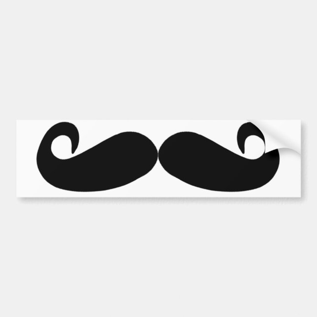 Pegatina Para Coche Bigote Bumpersticker (Frente)