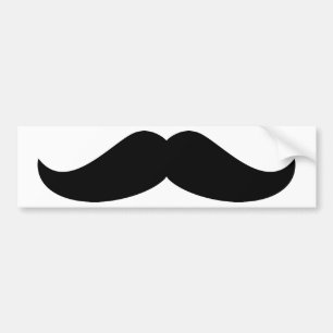 Pegatina Para Coche Bigote negro
