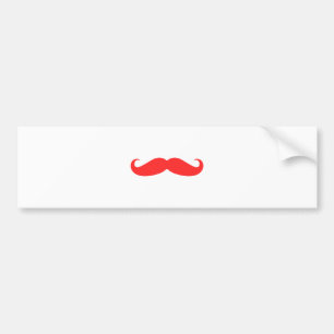 Pegatina Para Coche Bigote rojo Stache para el navidad