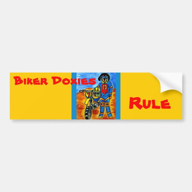 Pegatina Para Coche Biker Joanne (Frente)