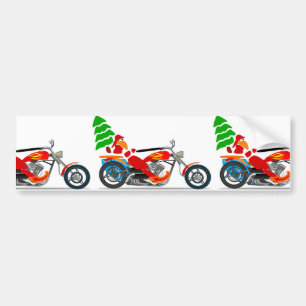 Pegatina Para Coche Biker Santa