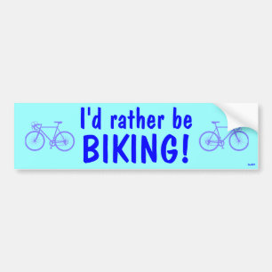 Pegatina Para Coche ¡Biking bastante!