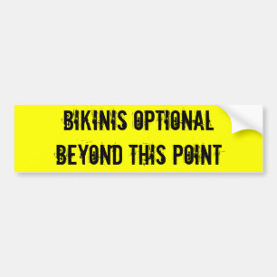 Pegatina Para Coche Bikinis OptionalBeyond este punto
