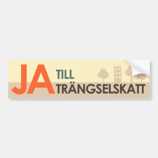 Pegatina Para Coche Bildekal - Ja till trängselskatt