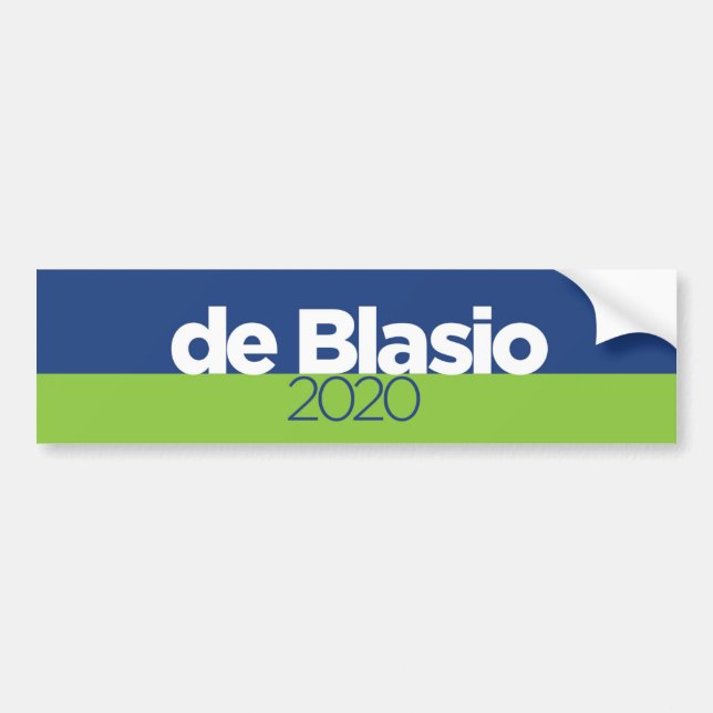 Pegatina Para Coche Bill de Blasio 2020 (Frente)
