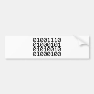 PEGATINA PARA COCHE BINARY NERD