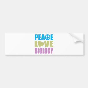 Pegatina Para Coche Biología del amor de la paz