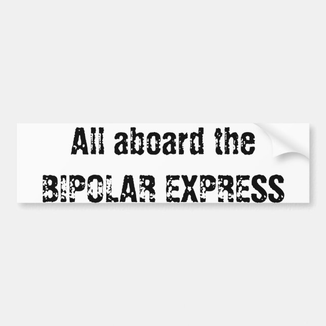 Pegatina Para Coche Bipolar exprese (Frente)