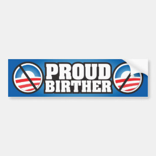 Pegatina Para Coche Birther orgulloso