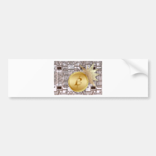 Pegatina Para Coche Bitcoin 18 (Frente)