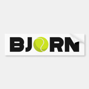 Pegatina Para Coche Bjorn Tennis Bumper Sticker