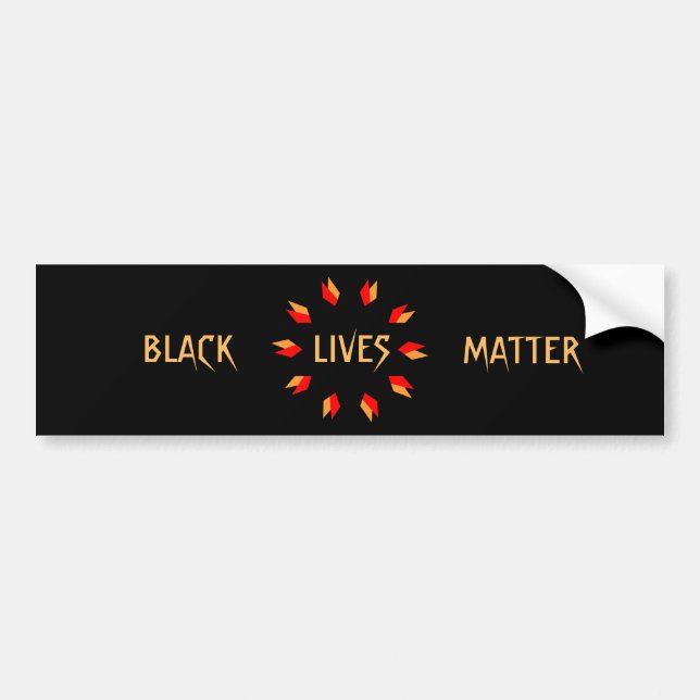 Pegatina Para Coche Black Lives Matter Car Bumper Sticker (Frente)