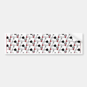 Pegatina Para Coche Blackjack Spades Red Large