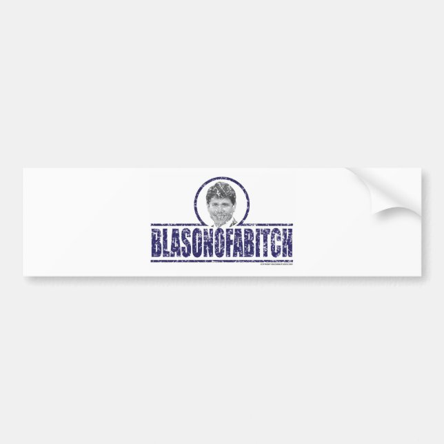 Pegatina Para Coche Blagojevich Bumpersticker (Frente)