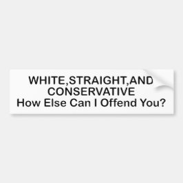 Pegatina Para Coche Blanco, recto y conservador