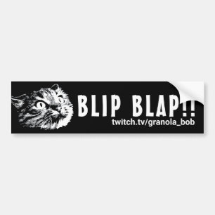 PEGATINA PARA COCHE ¡¡BLAP BLANCO!! ¡AÚN!