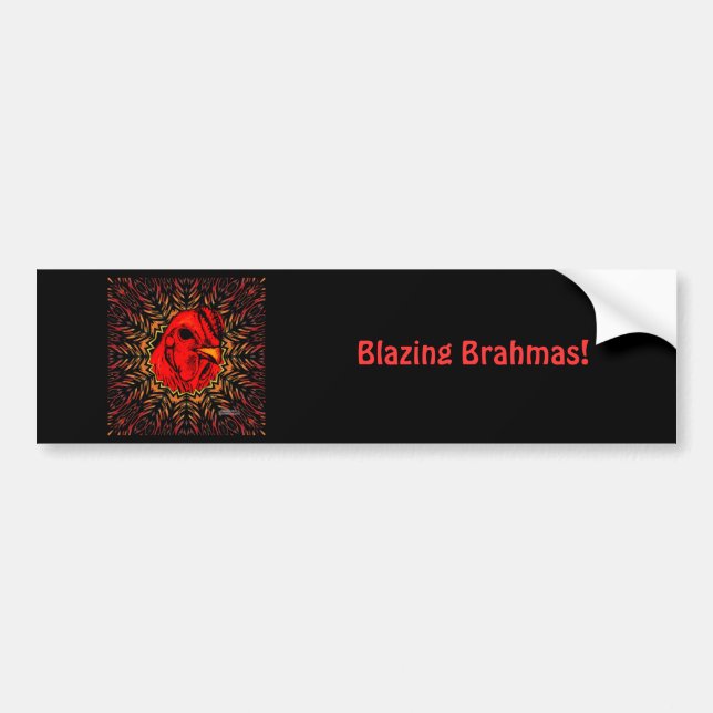 Pegatina Para Coche Blazing Brahma (Frente)