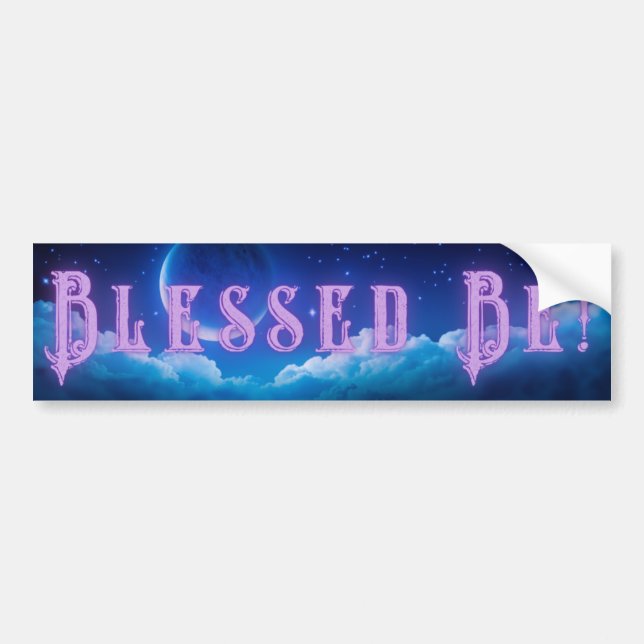 Pegatina Para Coche Blessed Be Bumper Sticker sin logo (Frente)