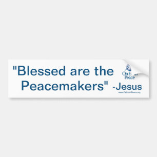 Pegatina Para Coche "Blessed es los pacificadores "