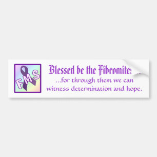 Pegatina Para Coche Blessed sea el Fibromites