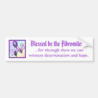 Pegatina Para Coche Blessed sea el Fibromites
