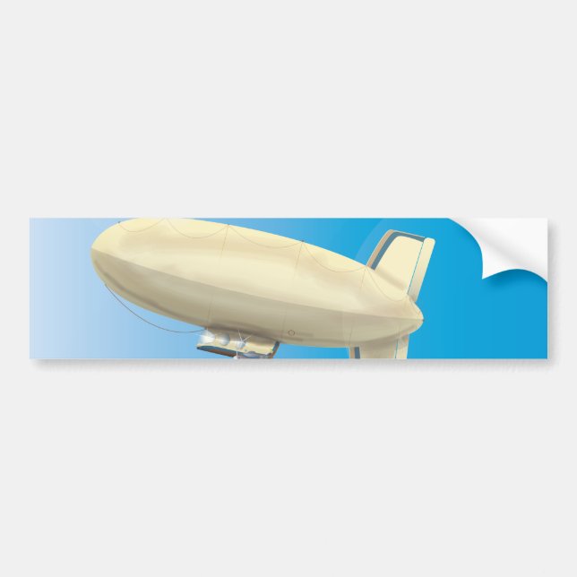 Pegatina Para Coche Blimp Airship (Frente)