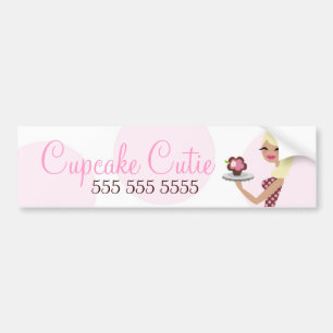 Pegatina Para Coche Blonde ondulado de Cutie de la magdalena de 311