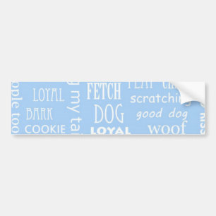 Pegatina Para Coche Blue Dog Lover Sayings
