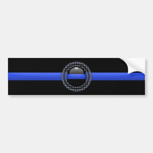 Pegatina Para Coche Blue Line fino