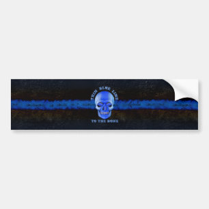 Pegatina Para Coche Blue Line fino