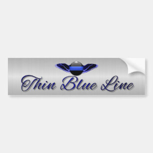Pegatina Para Coche Blue Line fino