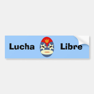 Pegatina Para Coche Blue Lucha Libre Mask