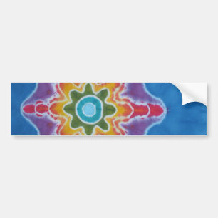 Pegatina Para Coche Blue Star Tie Dye