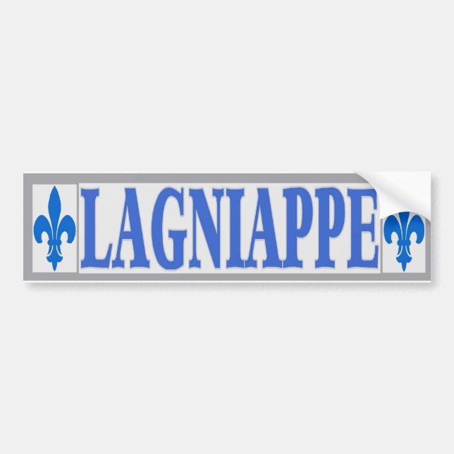 Pegatina Para Coche Blue Tiles Lagniappe (Frente)